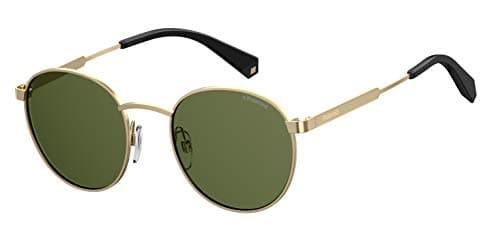 Image of Polaroid PLD 2053/S PEF GOLD GREEN, 51, ROUND/OVAL, Polarized