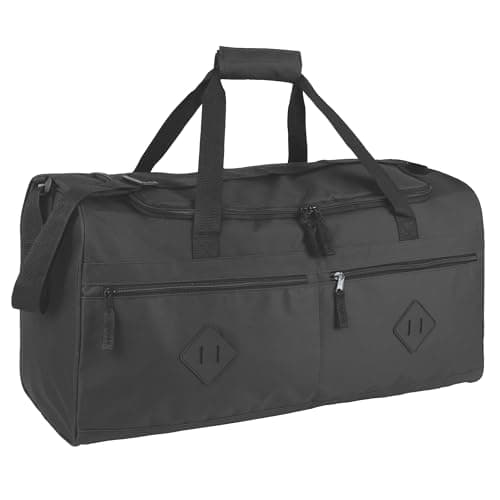Image of Cricket Duffle Bags for Men 55L Men’s Travel Holdall Gym, Weekend, Overnight Bag with Adjustable Shoulder Strap, Handles (Black)