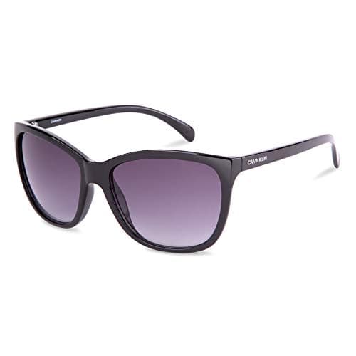 Image of Calvin Klein Women's Ck19565s Square Sunglasses, Black/Gradient Grey, 60mm,17mm,140mm