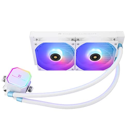 Image of Thermalright Frozen Prism 240 White ARGB CPU Liquid Cooler With 120mm PWM Fan,240mm White Cold Row Specification,Integrated Water-cooler Heatsink for AMD:AM4/AM5,Intel LGA1700/1851/1150/1151/1200/2011