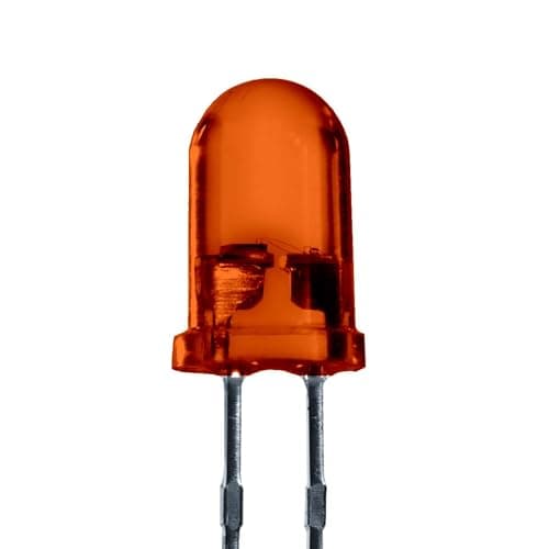 Image of Lumetheus LEDs 5 mm Colour orange Extra Super Bright 3000 mcd 25 pieces 2-3 Volts 2 Pin Light Emitting LED Diode Diffused Lens