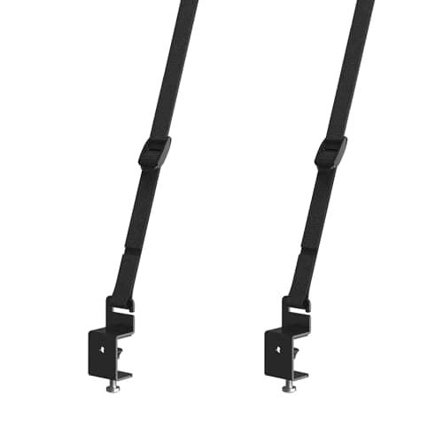 Image of AVF AST20 Universal TV Safety Straps – Adjustable Anti-Tip TV Tether Kit for TVs up to 70" / 80kg – Child & Pet Safe – Secure to Wall, Furniture, or TV Stand – All Fixings Included (Black)