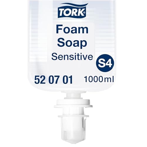 Image of Tork Sensitive Foam Soap S4, Dermatologically Tested, 6 x 1000ml, 520701