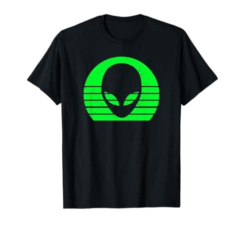 Image of Alien Head Face Retro Vintage T-Shirt