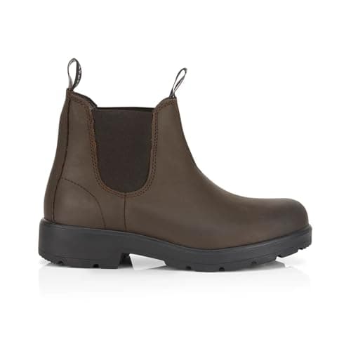 Image of Catesby Samuel Premium Leather Kids Dealer Boots Lightweight Durable Chelsea Boots (WAXY BROWN - BROWN, 3, UK Footwear Size System, Big Kid, Men, Numeric, Medium, 3)