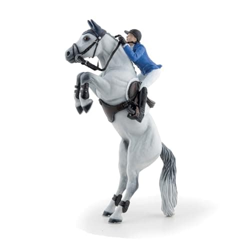 Image of PAPO - Realistic Penelope And Mylord Horse And Rider Figure - Ages 3+ - Equestrian World Collection - Creative Play Horse Riding - Gift Idea Toy for Girls and Boys