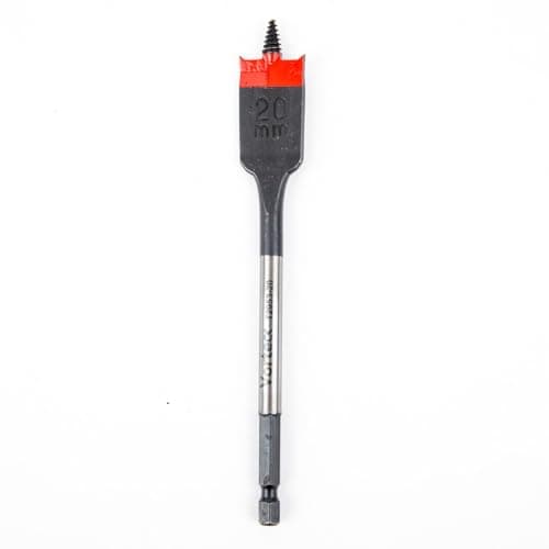 Image of C.K Tools Vorteck Fast Flat Wood Drill Bit 20mm x 152mm, Threaded Self-Driving Tip, Impact Rated 1/4" Hex Quick Lock Shank, Heat Treated Carbon Steel, Wood Plastic Composite CK T2953-20