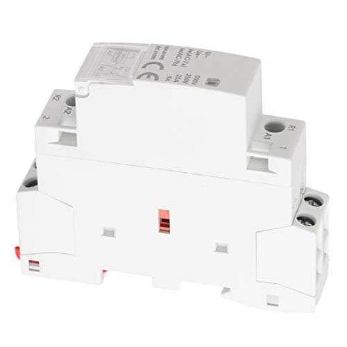 Image of Modular Contactor 2P Din Rail Mount, Industrial Circuit Control Switch Module with 1NO 1NC Contacts, AC Voltage Contactor for Household and Industrial Automation