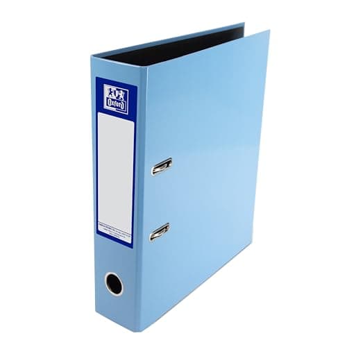 Image of Oxford Premium A4 Lever Arch File, Light Blue Single Folder, Heavy Duty