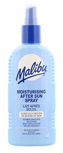 Image of Malibu Sun After Sun Care Moisturising Vitamin Enriched Spray, Cooling & Soothing After Sun with Aloe Vera, Vitamin E & Allantoin, Hydrating Moisturiser for Sun-Exposed Skin, 200ml