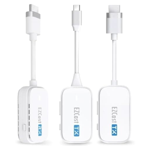 Image of EZCast Wireless HDMI Transmitter & Receiver Kit - Two Transmitters (Type-C & HDMI) and Receiver - Ultra-Low Latency, Plug & Play for Laptop/PC to TV/Projector