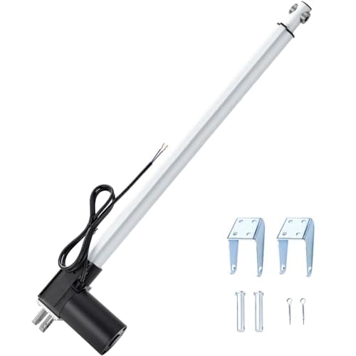 Image of JQDML 1320lbs/6000N Linear Actuator 12V 20inch/500mm Stroke Heavy Duty Electric Actuator Speed 4mm/s with Mounting Brackets,for Massage Bed, Table Lift, Window Opener,Door Opener