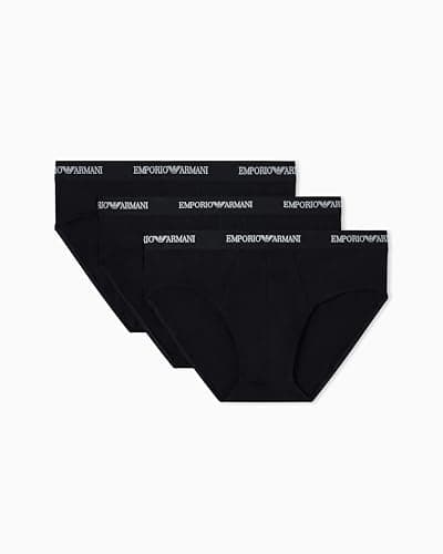 Image of EMPORIO ARMANI Man's Core Logoband 3-Pack Brief, Black, L
