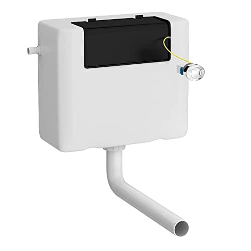 Image of ECOSPA Concealed 3/6 Litre Dual Flush WC Toilet Cistern with Front & Side Access Including Valves and Flush Button • Left Water Entry • WRAS Approved and Simple to Install