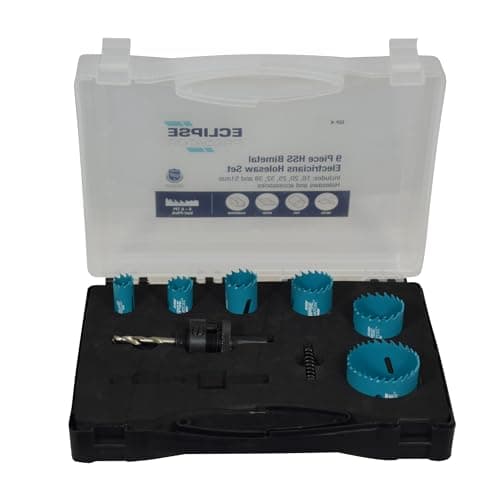 Image of Eclipse Professional Tools EEP-K 9 Piece Bi-Metal High-Speed Steel Electrician's Hole saw Kit