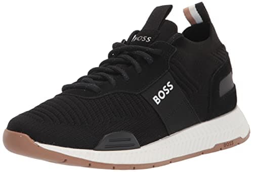 Image of BOSS Titanium_Runn_knsta, Men's Sneakers, Dark Charcoal, 9