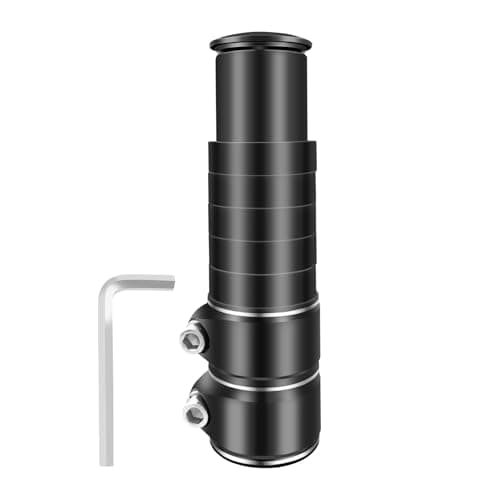 Image of SyiXute 1 Pcs Bike Stem Riser,Bike Fork Stem Riser Bicycle,Aluminum Alloy Bicycle Handlebar Raiser Adapter,Adjustable Bicycle Stem with Hexagonal Wrench for MTB Road Bike 28.6 mm