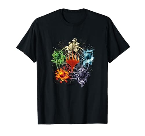 Image of Magic: The Gathering Mana Symbols Epic Poster T-Shirt