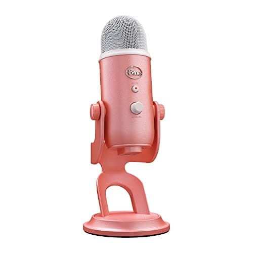Image of Logitech G Blue Yeti USB Microphone for Recording, Streaming, Gaming, Podcasting on PC and Mac, Condenser Mic for Laptop or Computer with Blue VO!CE Effects, Adjustable Stand - Pink