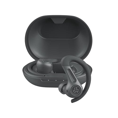 Image of JLab JBuds Air Sport ANC 4 Active Noise Cancelling Earbuds - True Wireless Running Earphones, Bluetooth Sports Headphones, 60 H Playtime In Ear Buds for Gym, IP66, USB-C Charging Case, Graphite