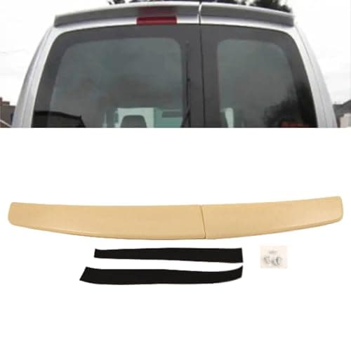 Image of TVP Trade Vehicle Parts.co.uk Compatible With Twin Barn Door Roof Spoiler Sportline Style Unpainted VW Caddy & Maxi 2004-2015