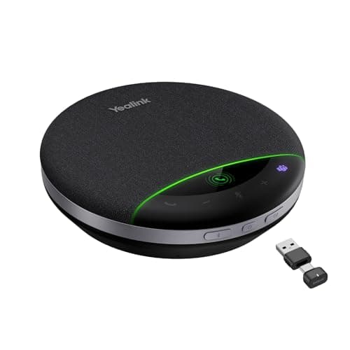 Image of Yealink SP96 Bluetooth Conference Speaker for Office,Portable Wireless Speaker with Dongle,6 Mic ANC,26H Call Time,Conference Microphone for 12 People Daisy Chain for 20,Compatible with Teams Zoom