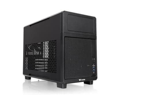 Image of Thermaltake TR200 | Micro-ATX Case | USB 3.2 Gen 2 Type-C and 2 x USB 3.0 | Pre-installed 120 mm Rear Fan | Compatible with AIO Liquid Cooling and 6-Inch LCD Screen Kit | Black