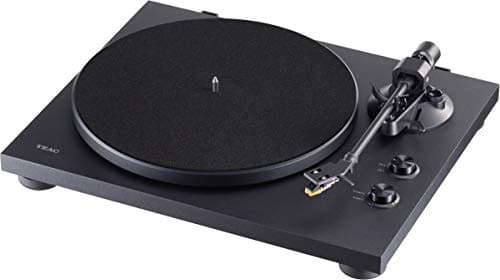 Image of Teac TN-280BT 2-speed Belt-drive turntable, with Bluetooth, Phono equalizer, Outputs for Phono, Line and Bluetooth, Aluminum die-cast platter, anti-skating mechanism. Black, Walnut