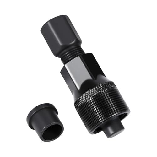 Image of HEJINYUN Crank Removal Tool Bicycle Crank Puller for Square Taper & Octalink Compact Crankset Extractor Bike Repair Kit Essential for Mountain/Road Bike Maintenance Black