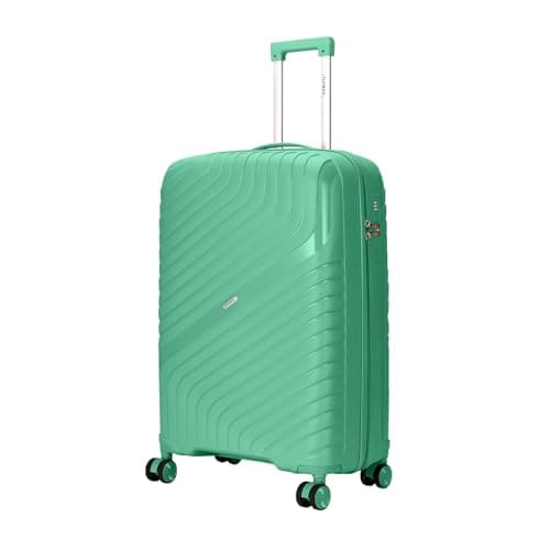 Image of Cabin Suitcase Ryanair Cabin Bag EasJet Carry on Approved Hand Luggage 4 Wheels Lightweight Cabin Case Small Bag Cabin Luggage Fits 55x35x20 & 56x45x25 & 55x40x20 Fit Upto 10kg Green