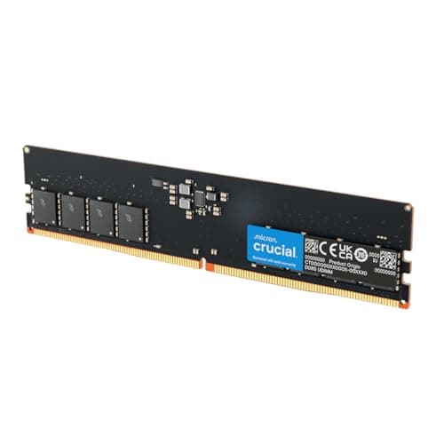 Image of Crucial DDR5 RAM 8GB 5600MHz, Desktop Computer Memory, (or 5200MHz, 4800MHz) CL46 - CT8G56C46U5