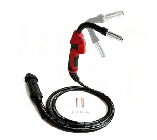 Image of TimelyDu Flexible MB15 15AK MIG/MAG Welding Gun Torch with 3M Cable – Euro Connector, Bendable Head for Tight Spaces