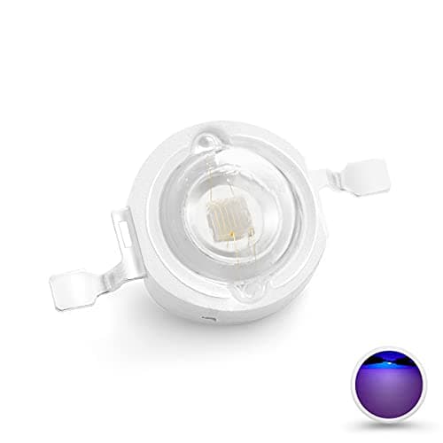Image of CHANZON 10 pcs High Power Led Chip 3W Purple Ultraviolet (UV 365nm / 400mA - 500mA / DC 3V - 3.4V / 3 Watt) SMD COB Light Emitter Components Diode 3 W Ultra Violet Bulb Lamp Beads DIY Lighting