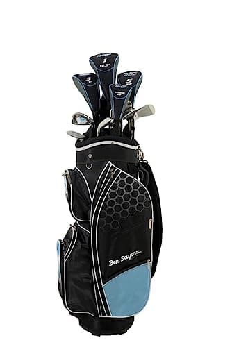 Image of Ben Sayers - M8 Ladies/Junior Package Golf Set (Cart Bag) - Sky Blue R/H +1inch