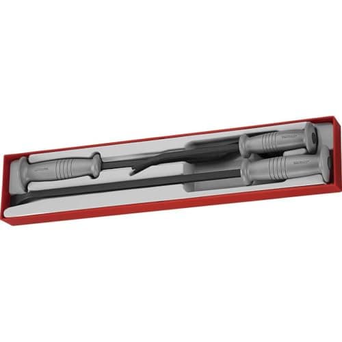 Image of Teng Tools 3 Piece Pry Bar Set (Ttxpb3A) Tool control system - TTXPB3A, Black