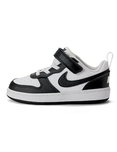 Image of Nike Kids Court Borough Low Recraft (Td) Shoes, White/Black, 6.5