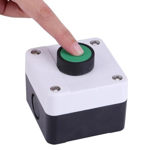 Image of Jadeshay Push Button,Gate Release Control Push Button Switch Weatherproof One Button Control Box Push Button Switch for Gate Opener