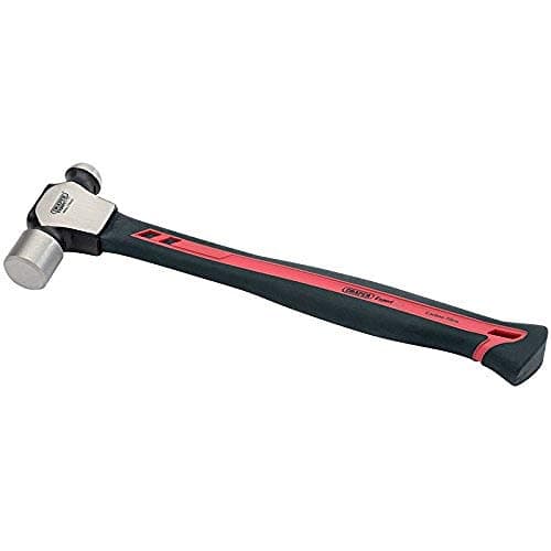 Image of Draper 26328 Expert Carbon Fibre Shaft Ball Pein Hammer, 680g, Grey and Black