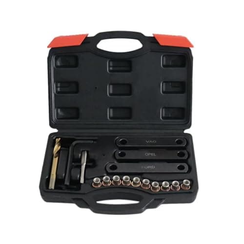 Image of M9 x 1 25 Brake Caliper Thread Repair Kit Steel Tool with Coated Core Tap Threaded Inserts Wrenches
