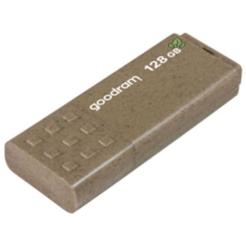 Image of goodram USB Memory Stick with 128GB UME3 - Eco Frienly USB 3.0 Data Storage Pen Drive - Read Speed up to 60 MBs - Memory Stick - USB Flash Drive with Plastic Housing Biodegradable