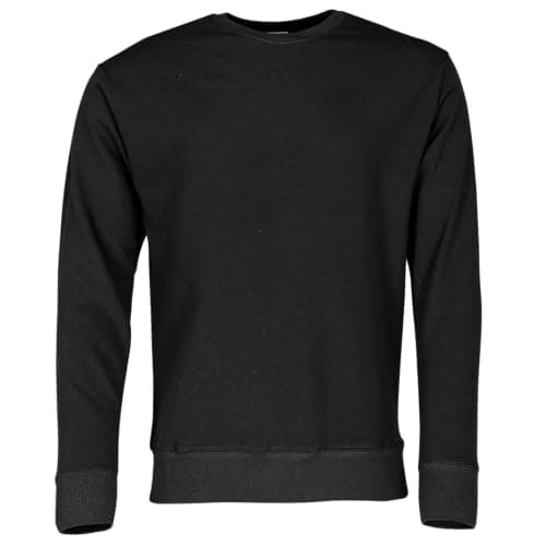 Image of Fruit of the Loom Mens Lightweight Set-In Sweatshirt (XL) (Black)