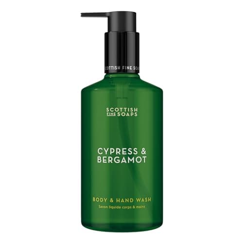 Image of Scottish Fine Soaps Cypress & Bergamot Body & Hand Wash 300ml Energising Citrus Cleanser with Guarana and Panthenol