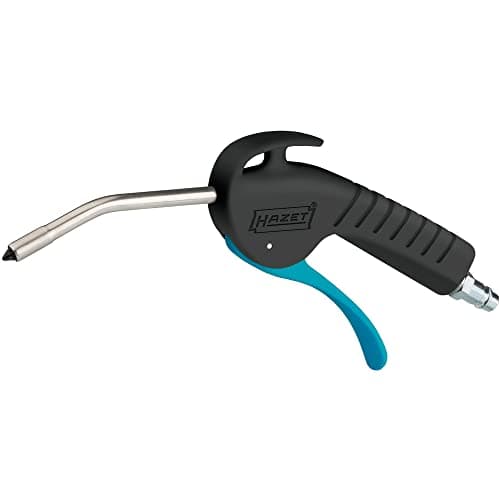 Image of HAZET Blow Gun 9040P-3 I 100 mm Long Curved Nozzle 6 Bar Operating Pressure Ergonomic Handle I Quick Removal of Chips or Other Foreign Bodies I Low Noise