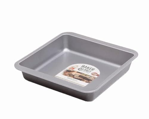 Image of Baker & Salt® Brownie Pan Baking Tray Dish - Non-Stick, Oven & Dishwasher Safe
