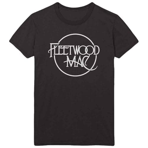 Image of Fleetwood Mac Classic Logo Official Tee T-Shirt Mens Unisex (Small) Black
