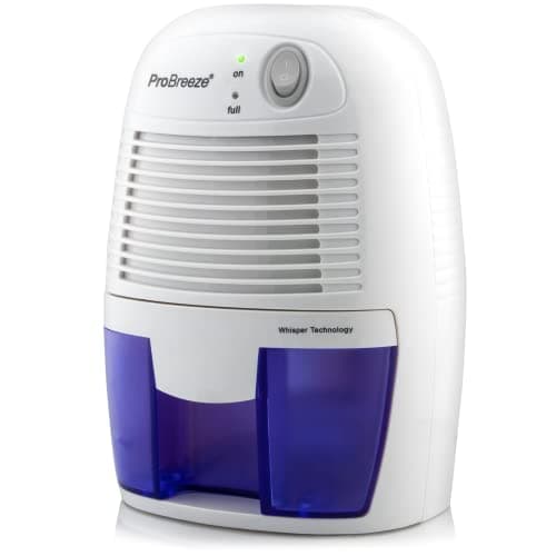 Image of Pro Breeze® 500ml Premium Dehumidifier for Damp, Mould, Moisture in Home, Kitchen, Bedroom, Caravan, Office, Garage (White & Blue, 500ml)