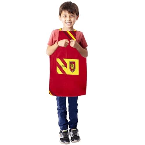 Image of Harry Potter Apron for Kids - Harry Potter Kitchen Accessories Set with Gryffindor Apron for Kids, Boys, Girls | Harry Potter Gryffindor Apron, Harry Potter Apron With Pockets, Harry Potter Apron
