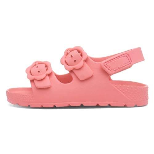 Image of Shoe Zone - Girls Pink Double Buckle EVA Sandal - Size 7 Child UK - Pink