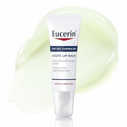 Image of Eucerin Acute Lip Balm 10ml, Nourishing Lip Care for Very Dry, Chapped Lips, Dry Lips Treatment with Ceramides and Natural Ingredients