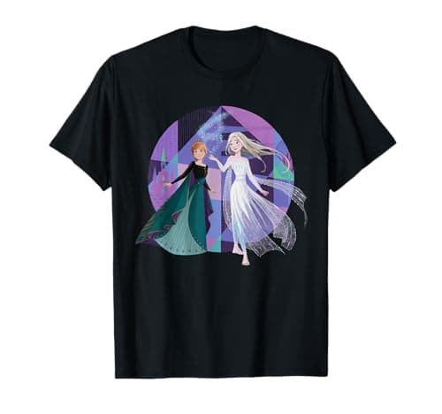 Image of Disney Frozen 2 Queen Anna and Snow Queen Elsa T-Shirt